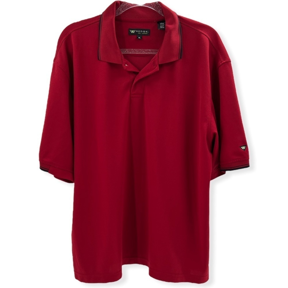 Wedge Golf & Beyond Red Short Sleeve Polo Size XL